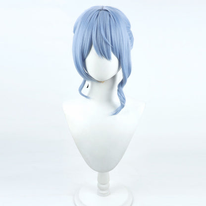 Hoshimachi Suisei Cosplay Wigs Hololive Vtuber Single Plait