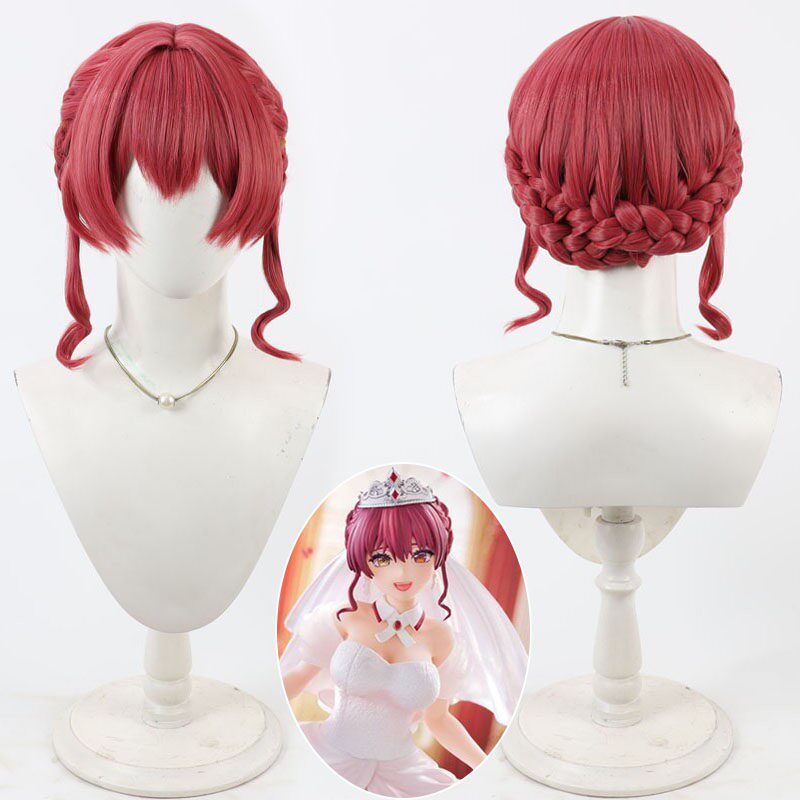 Houshou Marine Cosplay Wigs Updo Wigs Hololive VTuber