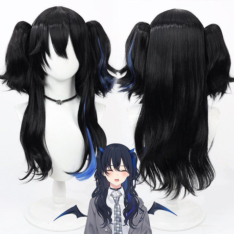 Ichinose Uruha Cosplay Wigs VSpo! VTuber Split Ponytail Wigs