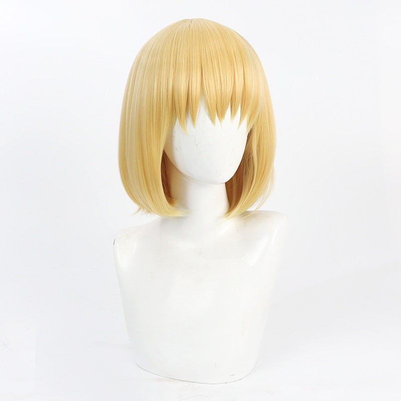 Iris Cosplay Wigs Anime Fire Force Blonde Bob Wigs