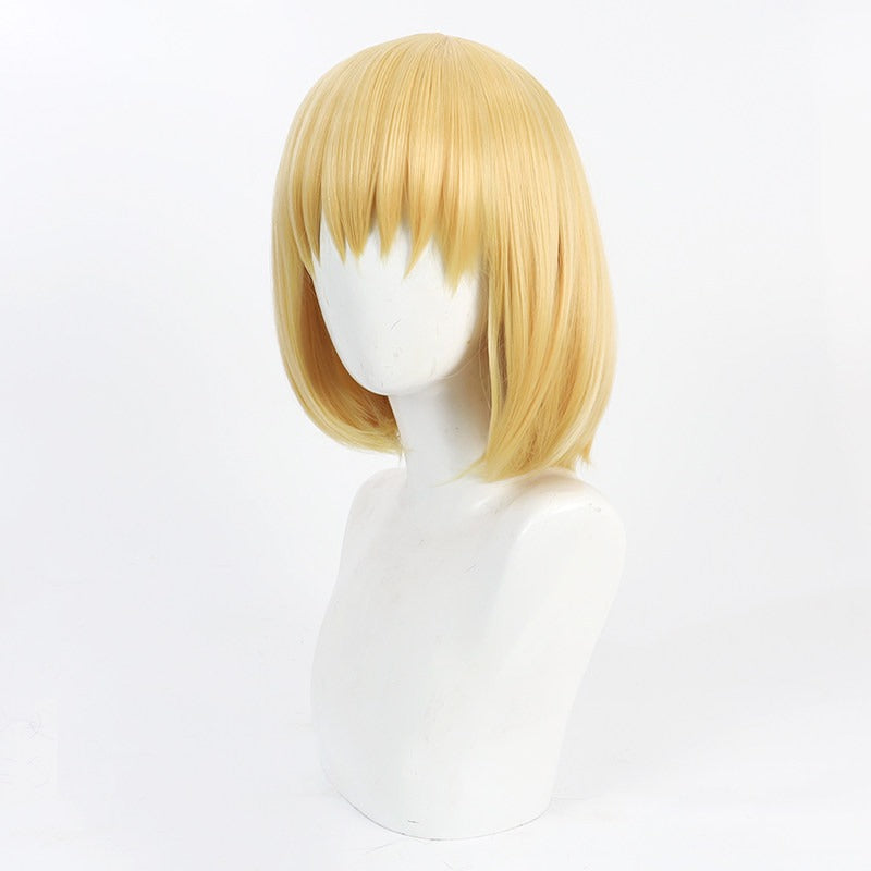 Iris Cosplay Wigs Anime Fire Force Blonde Bob Wigs
