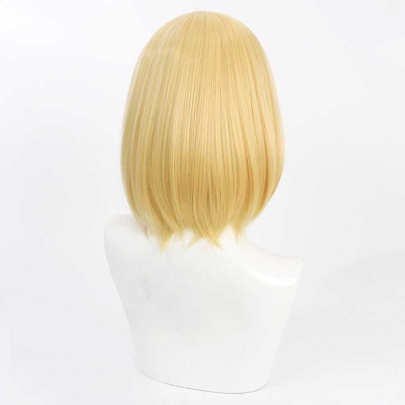 Iris Cosplay Wigs Anime Fire Force Blonde Bob Wigs