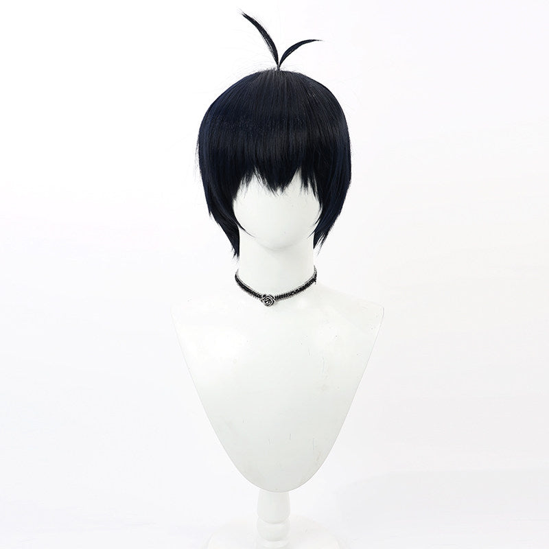 Isagi Yoichi Anime Cosplay Wigs Blue Lock Navy Wigs