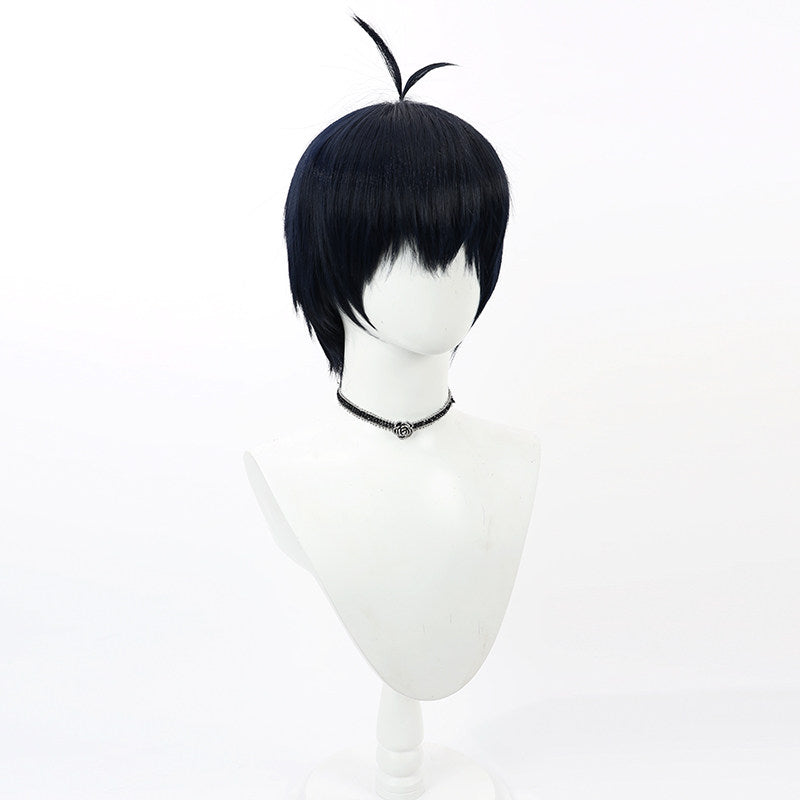 Isagi Yoichi Anime Cosplay Wigs Blue Lock Navy Wigs