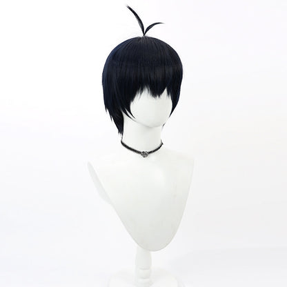 Isagi Yoichi Anime Cosplay Wigs Blue Lock Navy Wigs
