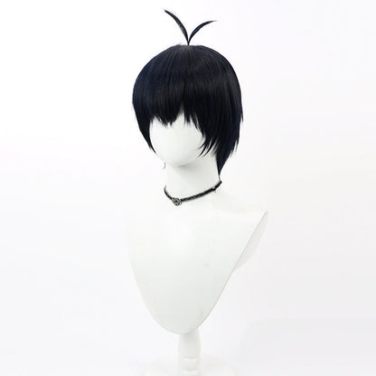 Isagi Yoichi Anime Cosplay Wigs Blue Lock Navy Wigs