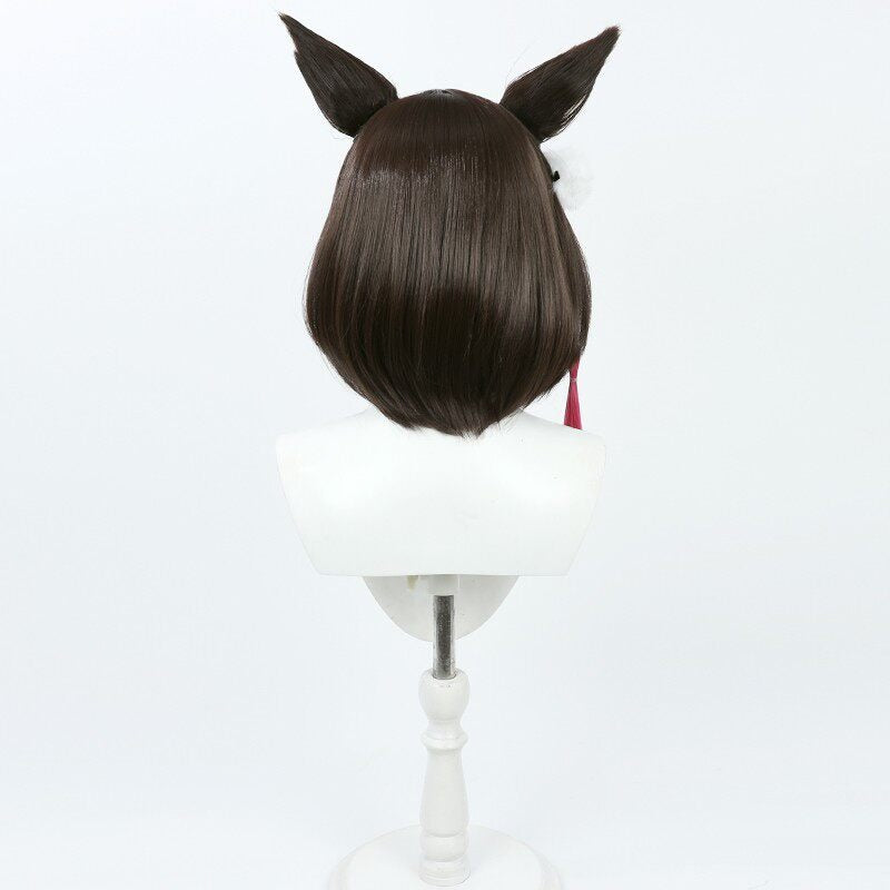 Izuna Kuda Cosplay Wigs Blue Archive Dark Brown Wigs