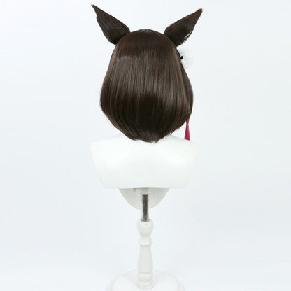 Izuna Kuda Cosplay Wigs Blue Archive Dark Brown Wigs