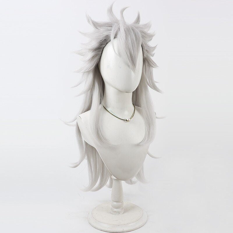 Jack Howl Cosplay Wigs Silver Loose Long Wigs Disney Twisted-Wonderland