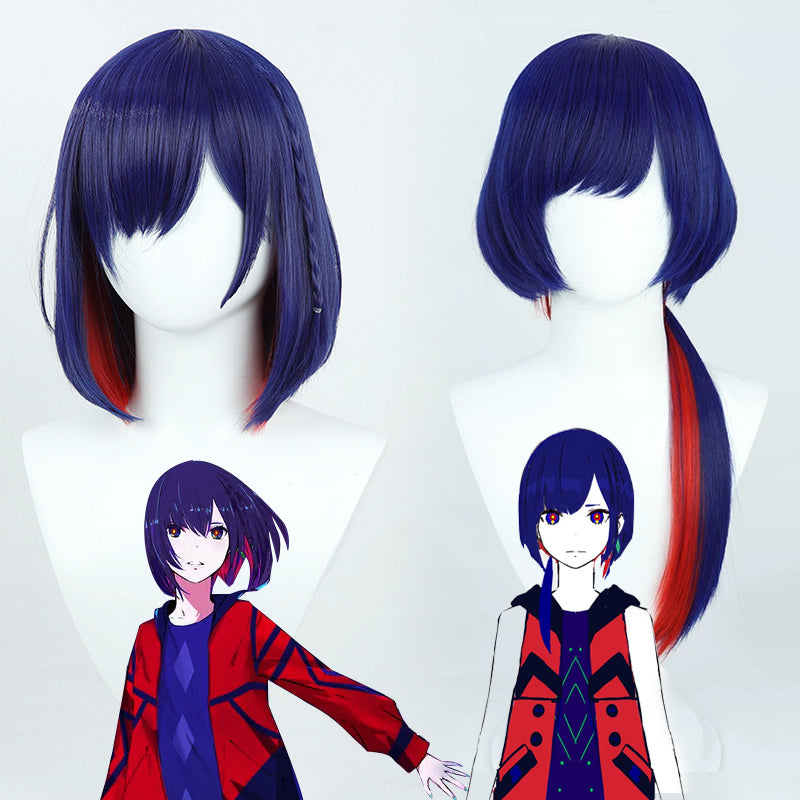 KAMITSUBAKI VTuber Rim Cosplay Wigs Kamitsubaki Blue Red Gradient Hair