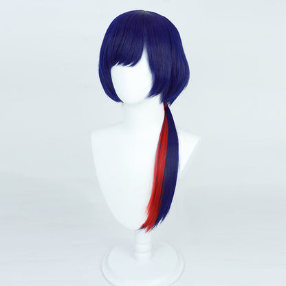 KAMITSUBAKI VTuber Rim Cosplay Wigs Kamitsubaki Blue Red Gradient Hair
