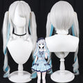 Kaga Sumire Cosplay Wigs VSPO! Vtuber Split Ponytail Wigs