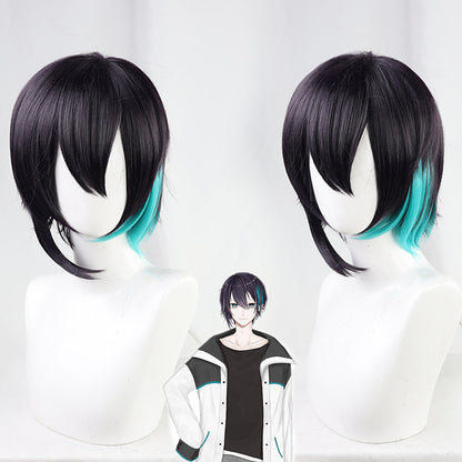 Kai Mayuzumi Cosplay Wigs NIJISANJI VTuber Black Purple Wigs