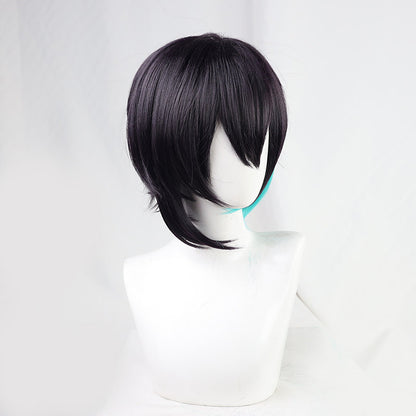 Kai Mayuzumi Cosplay Wigs NIJISANJI VTuber Black Purple Wigs