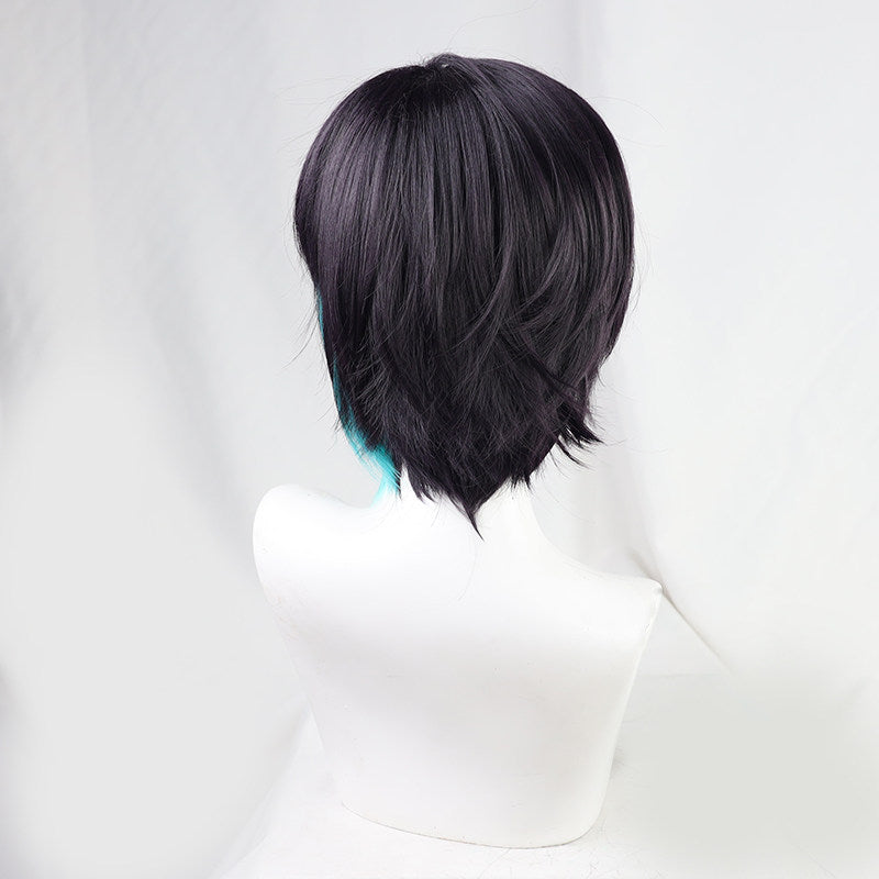 Kai Mayuzumi Cosplay Wigs NIJISANJI VTuber Black Purple Wigs