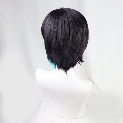 Kai Mayuzumi Cosplay Wigs NIJISANJI VTuber Black Purple Wigs