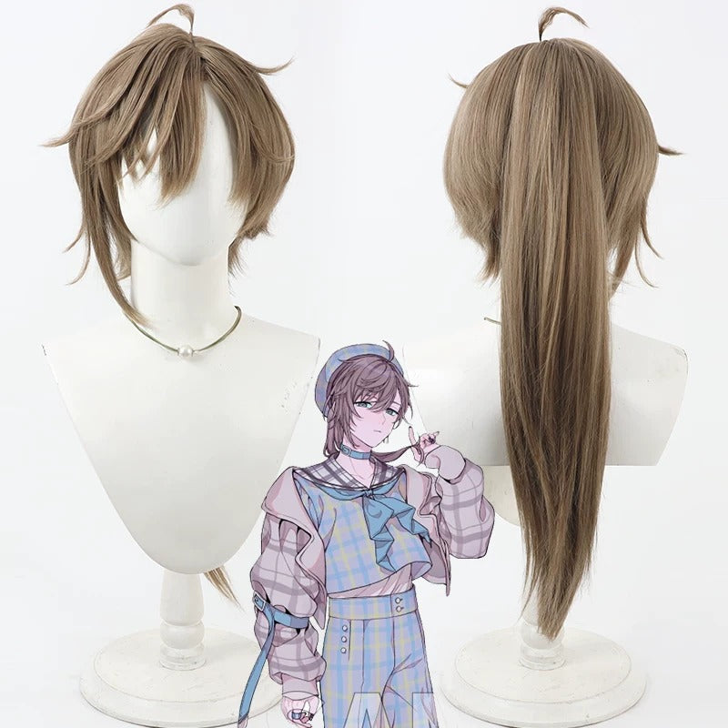 Kanae Cosplay Wigs NIJISANJI VTuber Sailor Uniform Split Ponytail Wigs