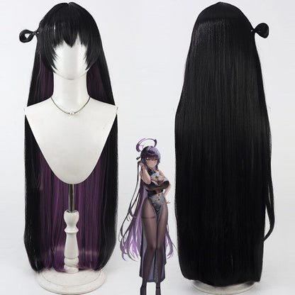 Karin Kakudate Cosplay Wigs Qipao Fan Blue Archive