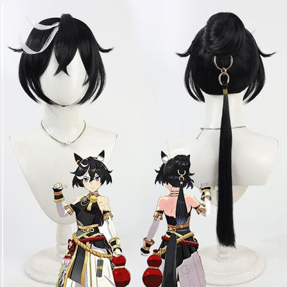 Katsuragi Ace Cosplay Wigs Pretty Derby Black Wigs