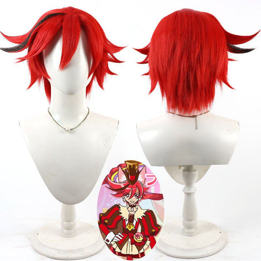 Kenjo Akira Cosplay Wigs Cure Chocolat Red Wigs KiraKira☆Pretty Cure A La Mode