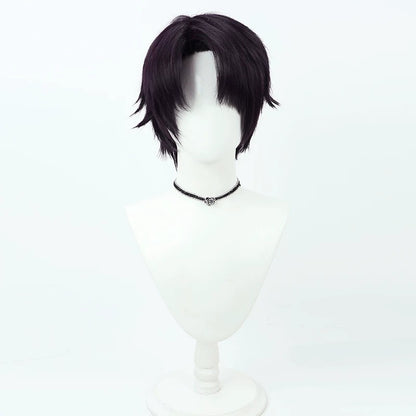 Kenmochi Toya Cosplay Wigs NIJISANJI VTuber Dark Purple Wigs