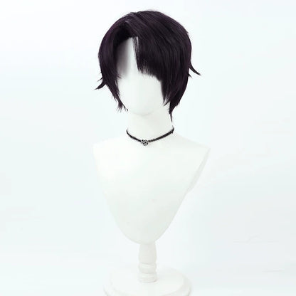 Kenmochi Toya Cosplay Wigs NIJISANJI VTuber Dark Purple Wigs