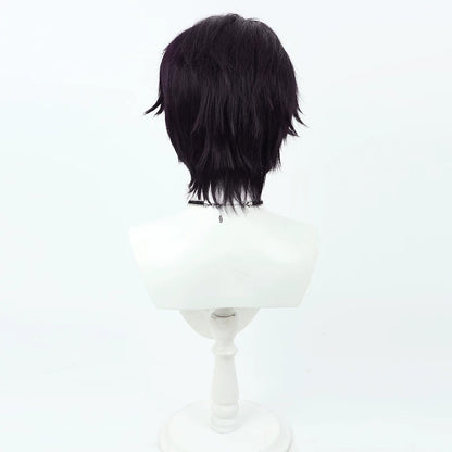 Kenmochi Toya Cosplay Wigs NIJISANJI VTuber Dark Purple Wigs