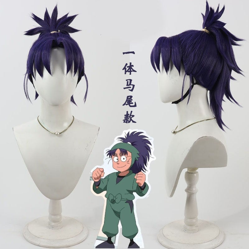 Koheita Nanamatsu Cosplay Wigs Ninjaboy Rantaro Anime Navy Wigs