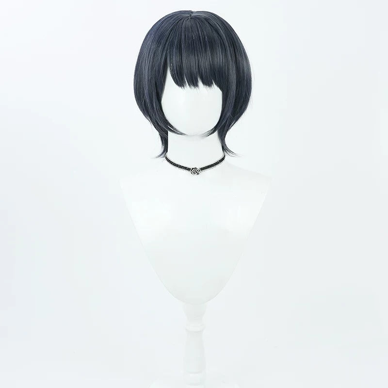 Koshimizu Toru Cosplay Wigs NIJISANJI VTuber Dark Blue Wigs