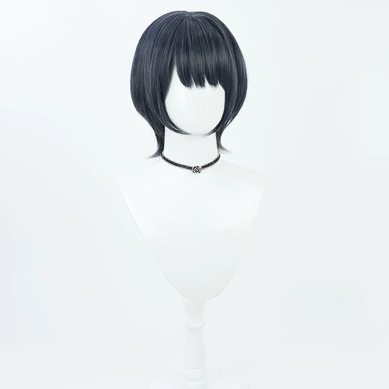 Koshimizu Toru Cosplay Wigs NIJISANJI VTuber Dark Blue Wigs