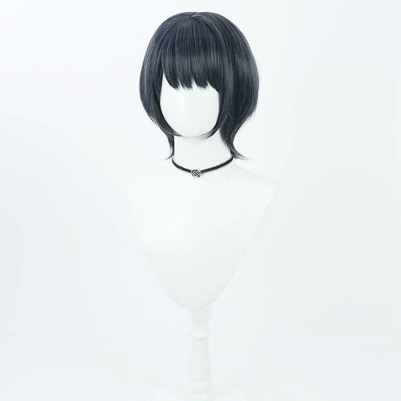 Koshimizu Toru Cosplay Wigs NIJISANJI VTuber Dark Blue Wigs