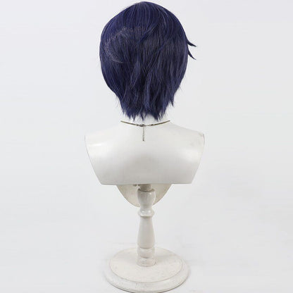 Koyanagi Rou Cosplay Wigs Dark Blue Wigs NIJISANJI VTuber