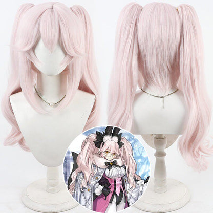 Koyanskaya of Light Cosplay Wigs FGO Pale Pink Wigs Split Ponytail