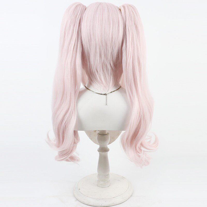 Koyanskaya of Light Cosplay Wigs FGO Pale Pink Wigs Split Ponytail