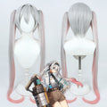 Lam Cosplay Wigs Girls- Frontline: Neural Cloud Silver-gray fading into pink