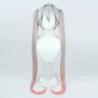 Lam Cosplay Wigs Girls- Frontline: Neural Cloud Silver-gray fading into pink