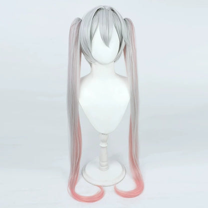 Lam Cosplay Wigs Girls- Frontline: Neural Cloud Silver-gray fading into pink