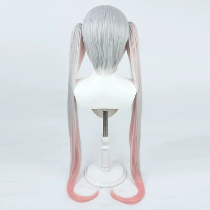 Lam Cosplay Wigs Girls- Frontline: Neural Cloud Silver-gray fading into pink
