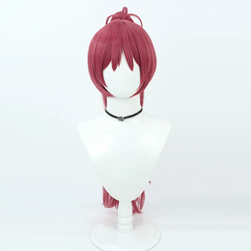 MagiReco Anime Cosplay Wigs Kyoko Sakura Wine Red Wigs