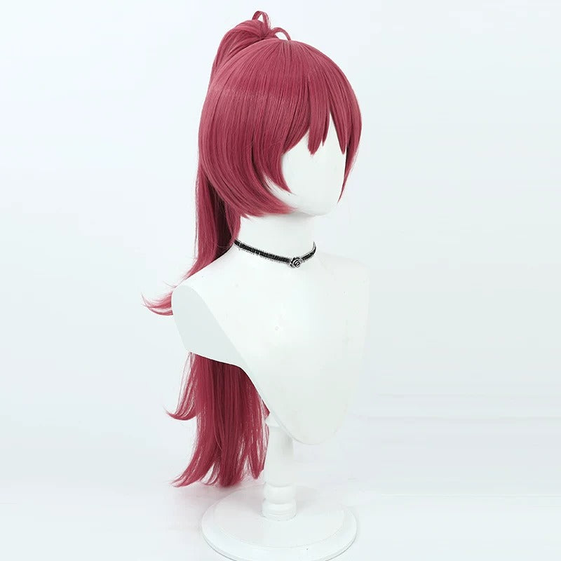 MagiReco Anime Cosplay Wigs Kyoko Sakura Wine Red Wigs