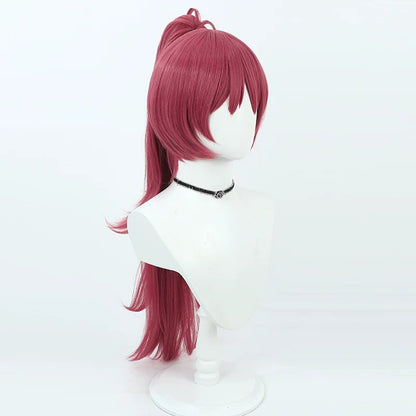 MagiReco Anime Cosplay Wigs Kyoko Sakura Wine Red Wigs