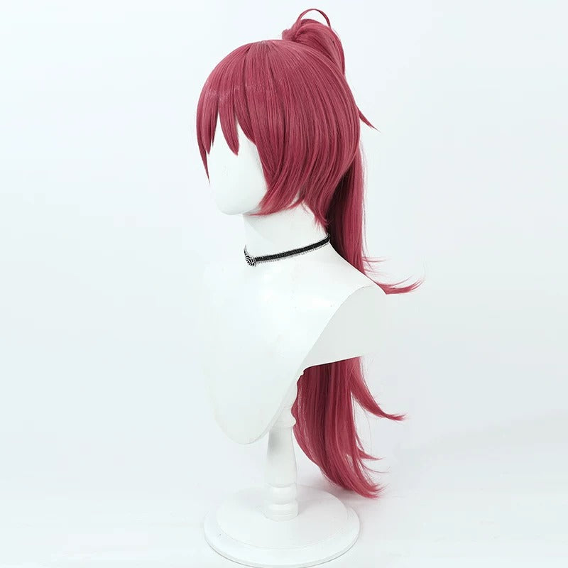 MagiReco Anime Cosplay Wigs Kyoko Sakura Wine Red Wigs