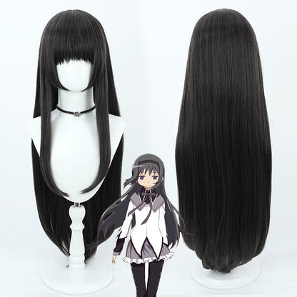 MagiReco Cosplay Wigs Anime Homura Akemi Brown Black Wigs