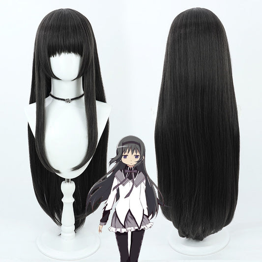MagiReco Cosplay Wigs Anime Homura Akemi Brown Black Wigs