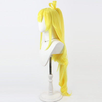 Mana Aida Cosplay Wigs Cure Heart DokiDoki! Precure Yellow Split Ponytail Wigs