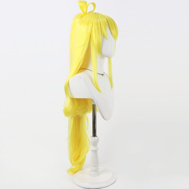 Mana Aida Cosplay Wigs Cure Heart DokiDoki! Precure Yellow Split Ponytail Wigs