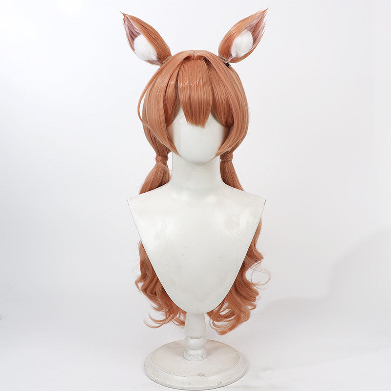 Mari Iochi Cosplay Wigs Twin Braids Curly Wigs Blue Archive