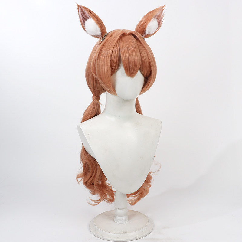 Mari Iochi Cosplay Wigs Twin Braids Curly Wigs Blue Archive