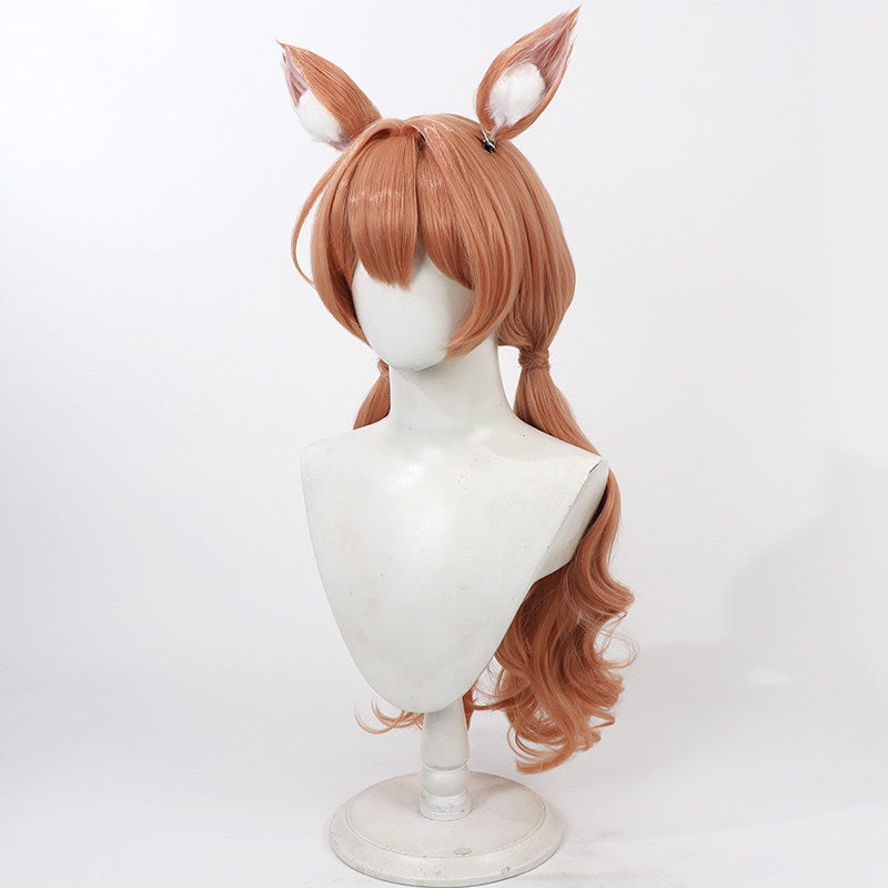 Mari Iochi Cosplay Wigs Twin Braids Curly Wigs Blue Archive