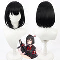 Mashiro Shizuyama Cosplay Wigs Black Bob Wigs Blue Archive
